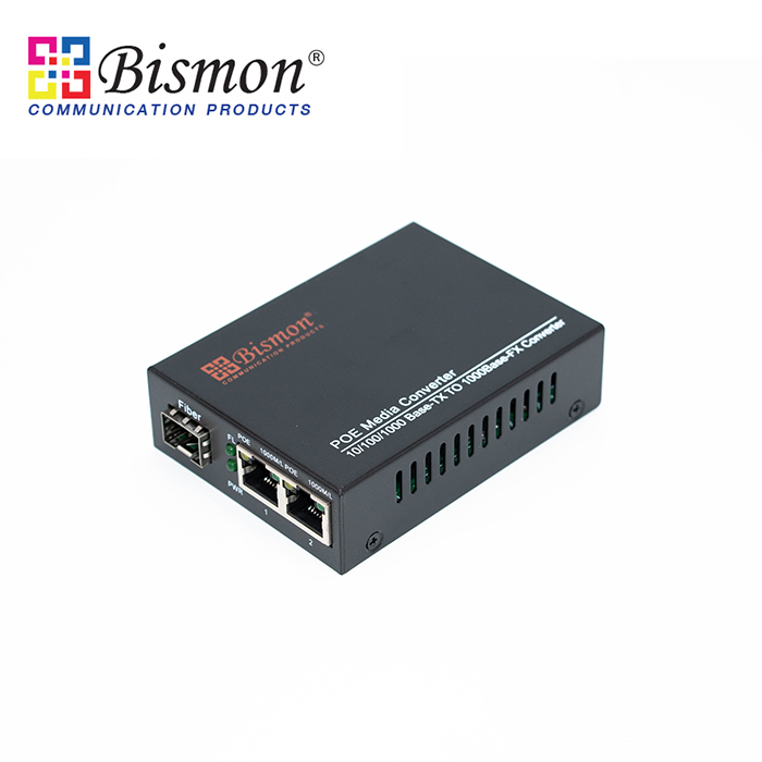 Media-Converters-2-Port-RJ45-PoE-Gigabit-1-SFP-Slot-fiber-optic-af-15-4w